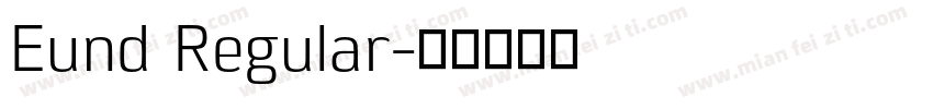 Eund Regular字体转换